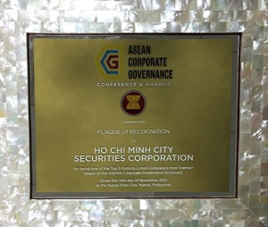 TCBC: HSC đứng đầu Việt Nam về Quản trị Công ty