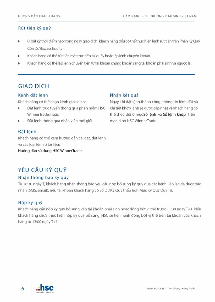 Cẩm nang Thị trường Phái sinh Việt Nam