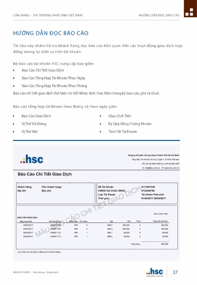Cẩm nang Thị trường Phái sinh Việt Nam