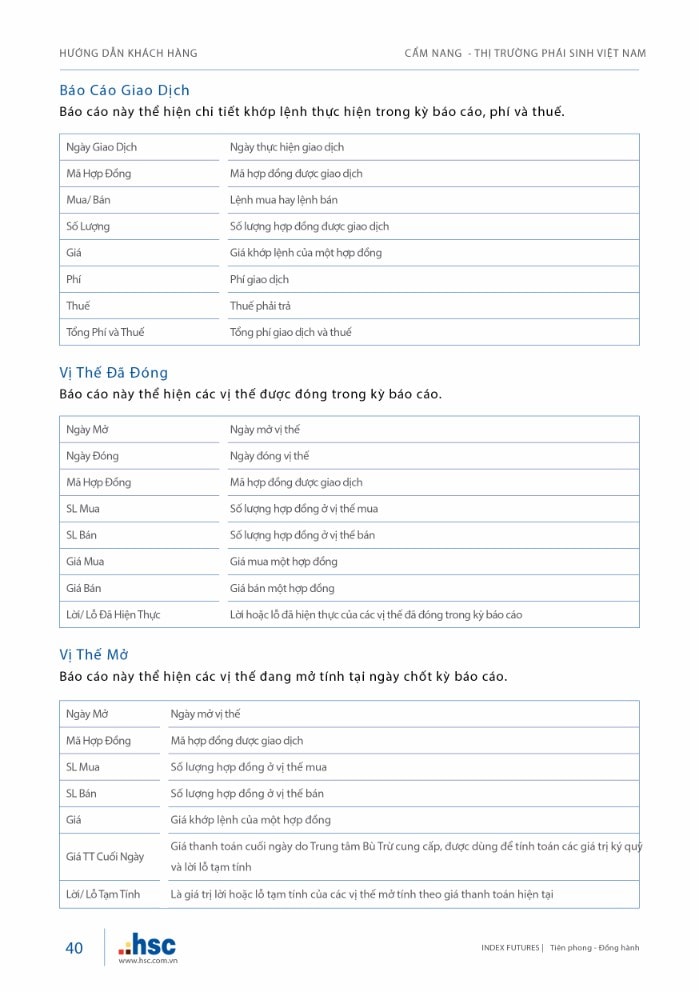 Cẩm nang Thị trường Phái sinh Việt Nam