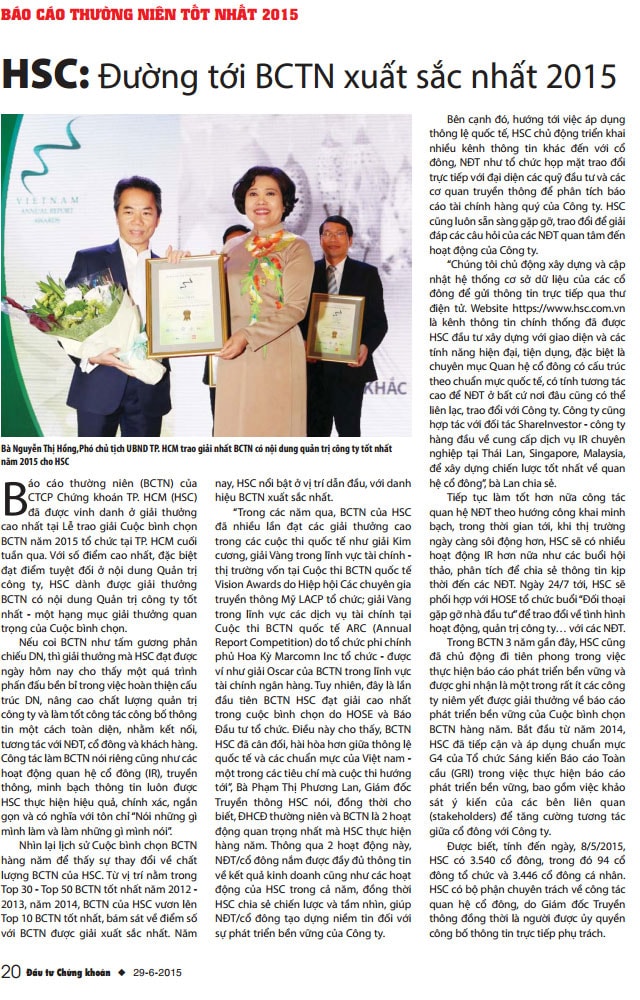 HSC: Đường tới BCTN xuất sắc nhất 2015